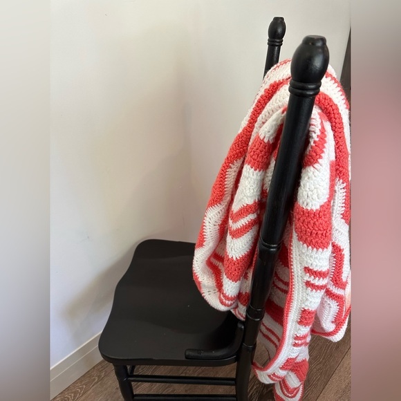 Granny blanket hand knit Vintage Square  Afghan Throw Blanket Multi Colour - Picture 3 of 6